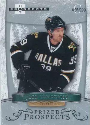 2007-08 HOT PROSPECTS - JOEL LUNDQVIST #176 PRIZED PROSPECTS 25/999