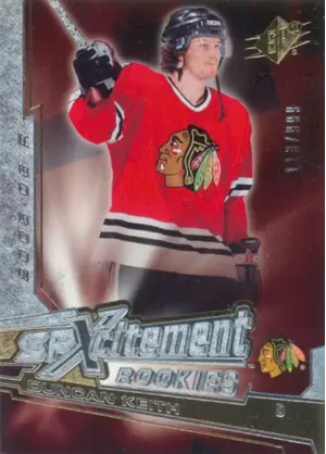 2005-06 SPX - DUNCAN KEITH #XR-DK XCITEMENT ROOKIES 113/999