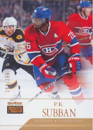 2014-15 SHOWCASE - P.K. SUBBAN #13 SKYBOX PREMIUM 294/299