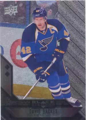 2014-15 BLACK DIAMOND - DAVID BACKES #128 DOUBLE DIAMOND