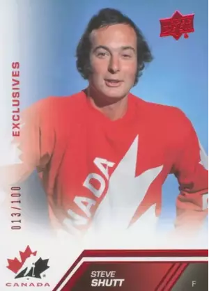 2013-14 TEAM CANADA - STEVE SHUTT #185 EXCLUSIVES 13/100