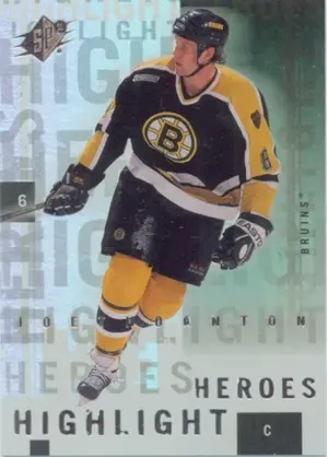 2000-01 SPX - JOE THORNTON #HH3 HIGHLIGHT HEROES