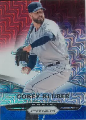 2015 Panini Prizm - Corey Kluber #50 Red White & Blue Mojo Prizm Parallel