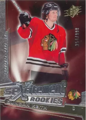 2005-06 SPX - DUNCAN KEITH #XR-DK XCITEMENT ROOKIES 254/999