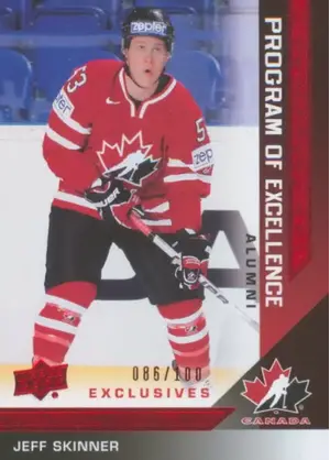 2013-14 TEAM CANADA - JEFF SKINNER #225 PROGRAM OF EXCELLENCE EXCLUSIVES 86/100