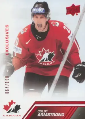 2013-14 TEAM CANADA - COLBY ARMSTRONG #33 EXCLUSIVES 64/100