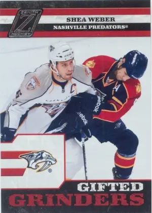2010-11 ZENITH - SHEA WEBER #7 GIFTED GRINDERS