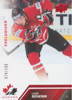 2013-14 TEAM CANADA - LUKE SCHENN #62 EXCLUSIVES 74/100