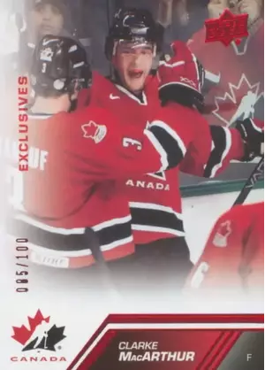 2013-14 TEAM CANADA - CLARKE MacARTHUR #30 EXCLUSIVES 85/100