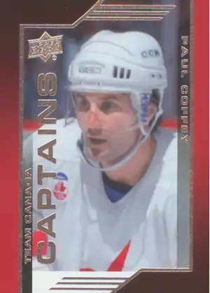 2013-14 TEAM CANADA - PAUL COFFEY #C6 CAPTAINS