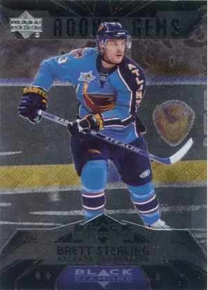 2007-08 BLACK DIAMOND - BRETT STERLING #168 ROOKIE GEMS TRIPLE DIAMOND