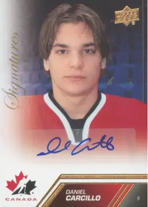 2013-14 TEAM CANADA - DANIEL CARCILLO #36 SIGNATURES
