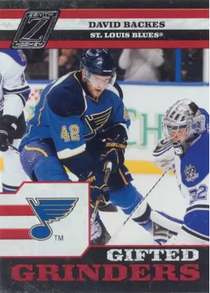 2010-11 ZENITH - DAVID BACKES #8 GIFTED GRINDERS