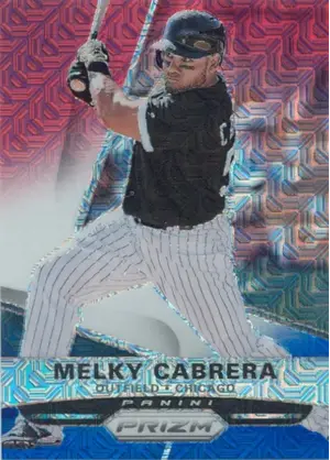 2015 Panini Prizm - Melky Cabrera #117 Red White & Blue Mojo Prizm Parallel