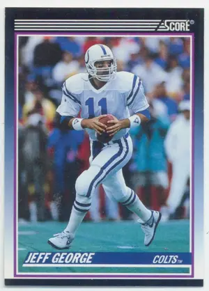 1990 Score Rookie & Traded - Jeff George #78T