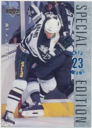 1995-96 UPPER DECK - GREG ADAMS #SE113 SPECIAL EDITION