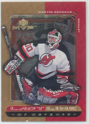 1999-00 MVP - MARTIN BRODEUR #LL2 LAST LINE OF DEFENSE