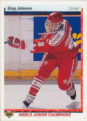 1990-91 UPPER DECK - GREG JOHNSON #460 ROOKIE