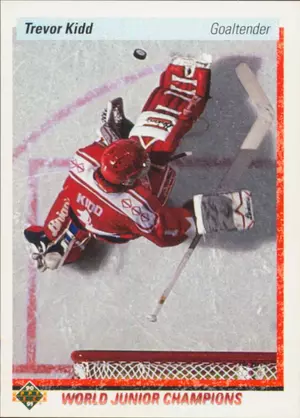 1990-91 UPPER DECK - TREVOR KIDD #463 ROOKIE