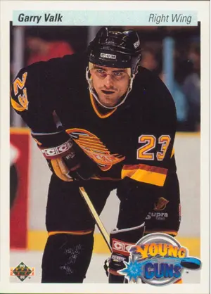 1990-91 UPPER DECK - GARRY VALK #530 YOUNG GUNS