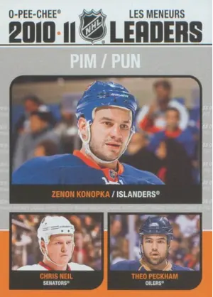 2011-12 O-PEE-CHEE - ZENON KONOPKA/CHRIS NEIL/THEO PECKHAM #LL-4 LEADERS