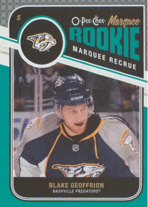 2011-12 O-PEE-CHEE - BLAKE GEOFFRION #578 ROOKIE