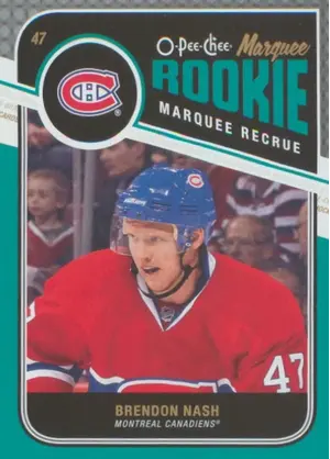 2011-12 O-PEE-CHEE - BRENDAN NASH #580 ROOKIE