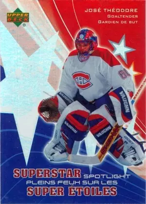 2005-06 McDONALD'S - JOSE THEODORE #SS6 SUPERSTAR SPOTLIGHT