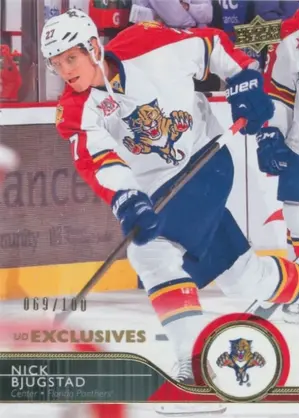 2014-15 UPPER DECK - NICK BJUGSTAD #84 EXCLUSIVES 69/100