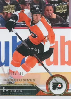 2014-15 UPPER DECK - R.J. UMBERGER #394 EXCLUSIVES 14/100