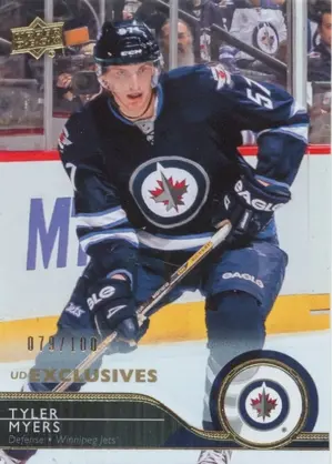 2014-15 UPPER DECK - TYLER MYERS #517 EXCLUSIVES 79/100