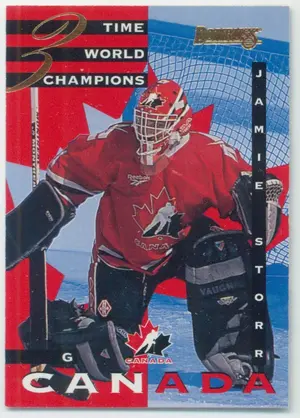 1995-96 DONRUSS - JAMIE STORR #1 CANADIAN WORLD JUNIOR TEAM