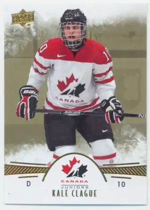 2016 TEAM CANADA JUNIORS - KALE CLAGUE #49 GOLD