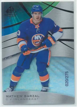 2019-20 SP GAME USED - MATHEW BARZAL #25 RAINBOW 20/275