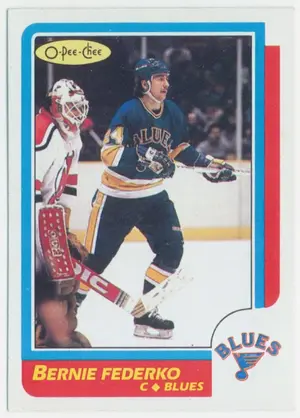 1986-87 O-PEE-CHEE - BERNIE FEDERKO #105