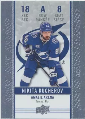 2018-19 TIM HORTONS - NIKITA KUCHEROV #GDA-8 GAME DAY ACTION