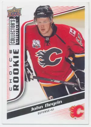2009-10 COLLECTOR'S CHOICE - JOHN NEGRIN #244 ROOKIE