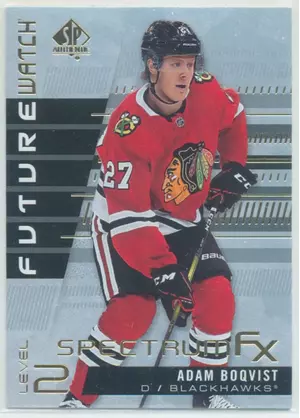 2019-20 SP AUTHENTIC - ADAM BOQVIST #S-88 SPECTRUM FX (UNSCRATCHED)