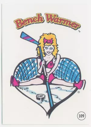 1992 Benchwarmer - Sticker Card #109