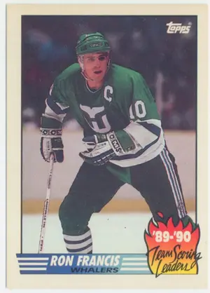 1990-91 TOPPS - RON FRANCIS #21 TEAM SCORING LEADERS