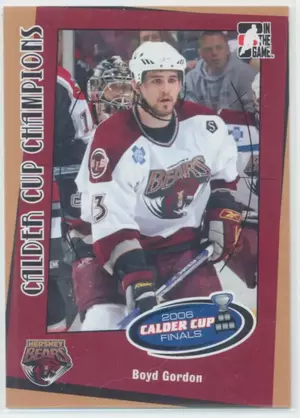 2006-07 HEROES & PROSPECTS - BOYD GORDON #CC-07 CALDER CUP CHAMPIONS