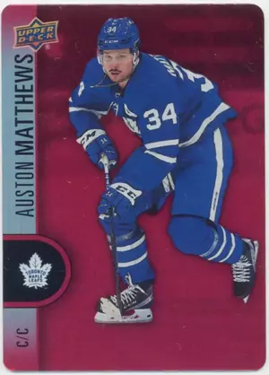 2022-23 TIM HORTONS - AUSTON MATTHEWS #DC-28 RED DIE CUT