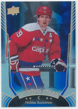 2016-17 UPPER DECK - NICKLAS BACKSTROM #SS-27 SHINING STARS ROYAL BLUE