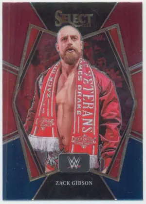 2022 Select WWE - Zack Gibson #164 Premier Level Red and Blue Parallel