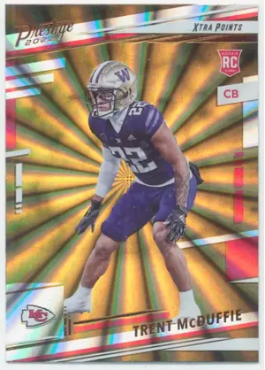 2022 Prestige - Trent McDuffie #334 Xtra Points Sunburst Parallel