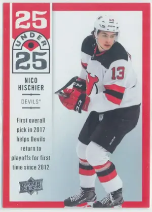 2018-19 UPPER DECK - NICO HISCHIER #U25-11 25 UNDER 25⚠️