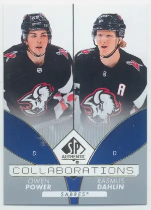 2022-23 SP AUTHENTIC - OWEN POWER/RASMUS DAHLIN #C-11 COLLABORATIONS