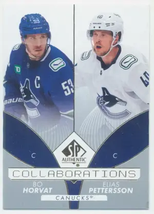 2022-23 SP AUTHENTIC - BO HORVAT/ELIAS PETTERSON #C-18 COLLABORATIONS