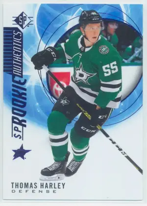 2020-21 SP - THOMAS HARLEY #110 ROOKIE AUTHENTICS BLUE PARALLEL