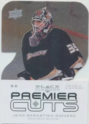 2008-09 BLACK DIAMOND - JEAN-SEBASTIEN GIGUERE #PDC30 PREMIER CUTS DOUBLE DIAMOND